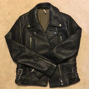 Black Faux Leather Jacket